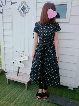 「rps（アールピーエス）のアイテム（サンダル）」を使った、chihiroさん（レディース・163cm）の夏コーディネート