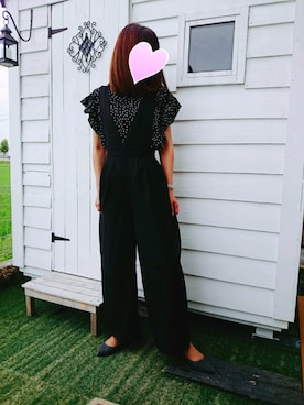 「rps（アールピーエス）のアイテム（サロペット/オーバーオール）」を使った、chihiroさん（レディース・163cm）の夏コーディネート