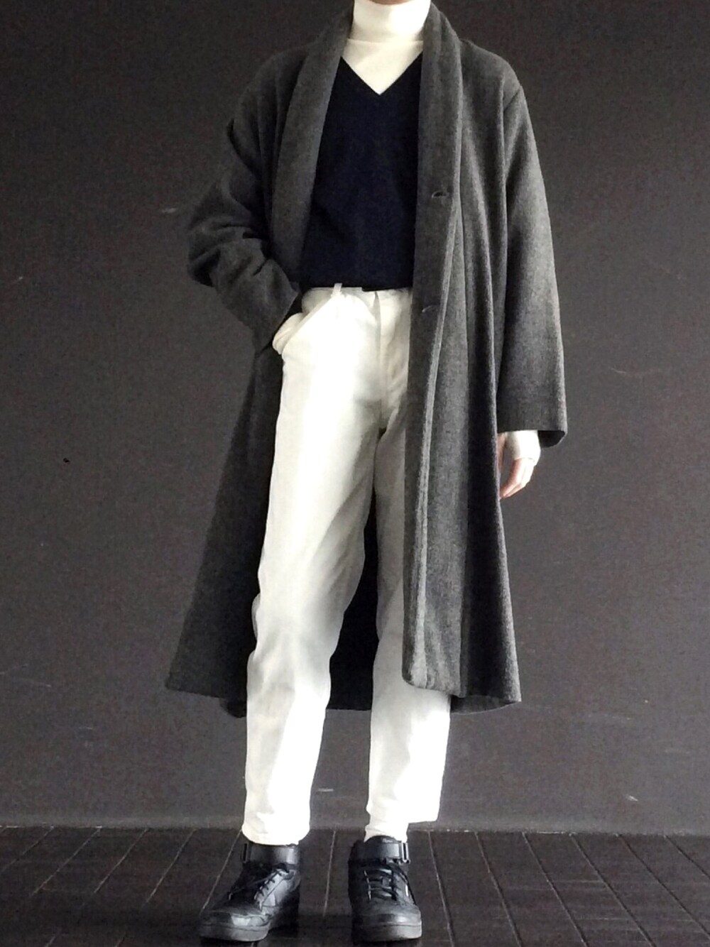 K.K｜CHRISTOPHE LEMAIREのチェスターコートを使ったコーディネート - WEAR