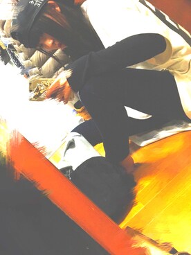 「TMT（ティーエムティー）のアイテム（帽子）」を使った、P.S.Yさん（レディース・143cm）の冬コーディネート