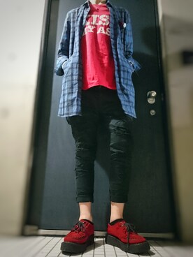 「Undercoverism（アンダーカバイズム）のアイテム（アクセサリー）」を使った、躾さん（メンズ・178cm）の夏コーディネート