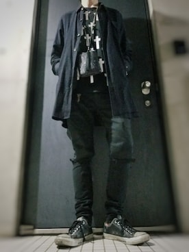 「UNDERCOVER（アンダーカバー）のアイテム（財布/小物）」を使った、躾さん（メンズ・178cm）の春コーディネート