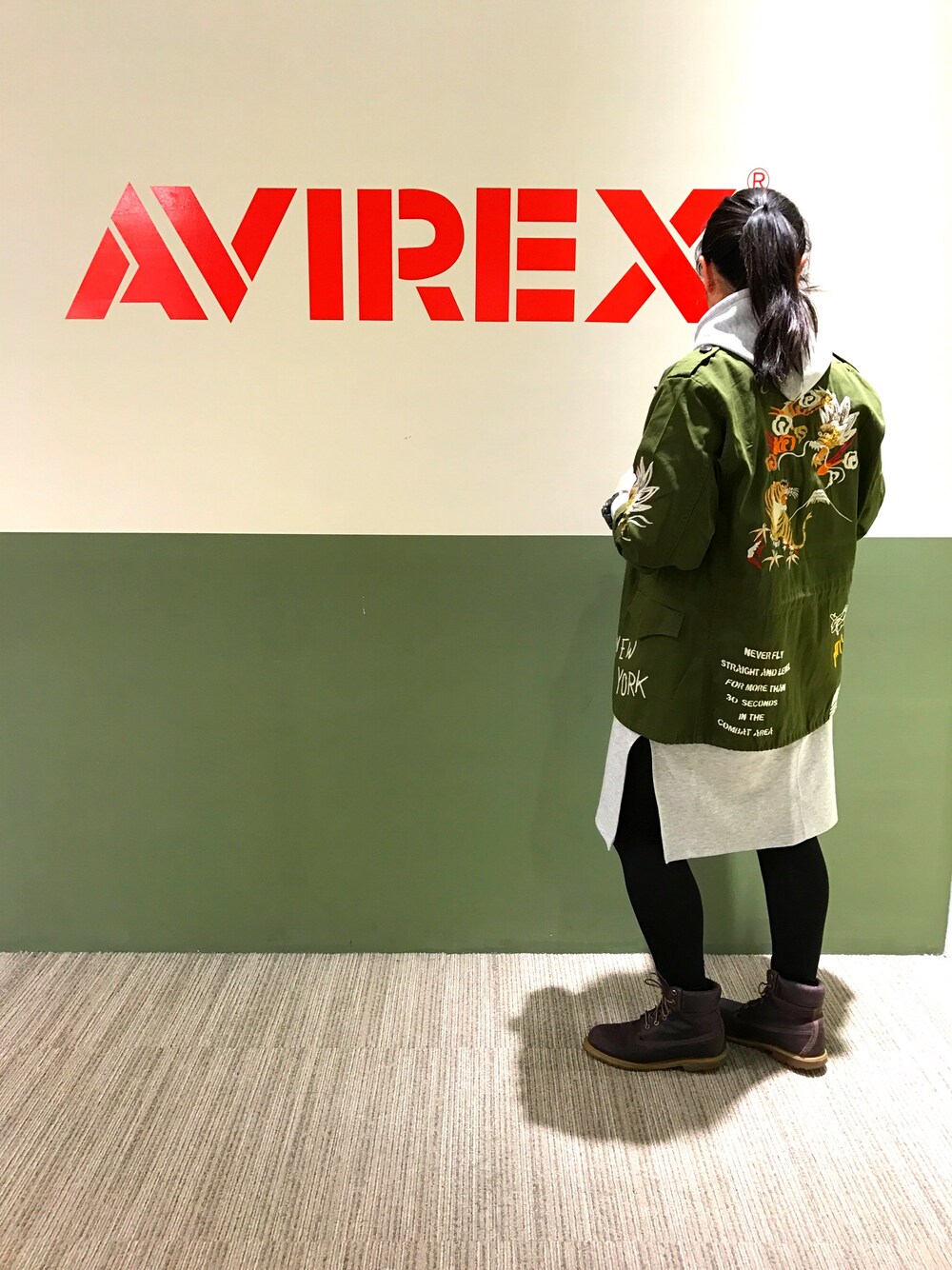misiaさんの「avirex/ アヴィレックス / EMBROIDERY M-43 JACKET/ 刺繍　M-43　ジャケット（AVIREX）」を使ったコーディネート