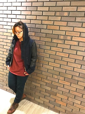 「TYPE BLUE（タイプブルー）のアイテム（ジャケット/アウター）」を使った、misiaさん（レディース・165cm）の秋コーディネート