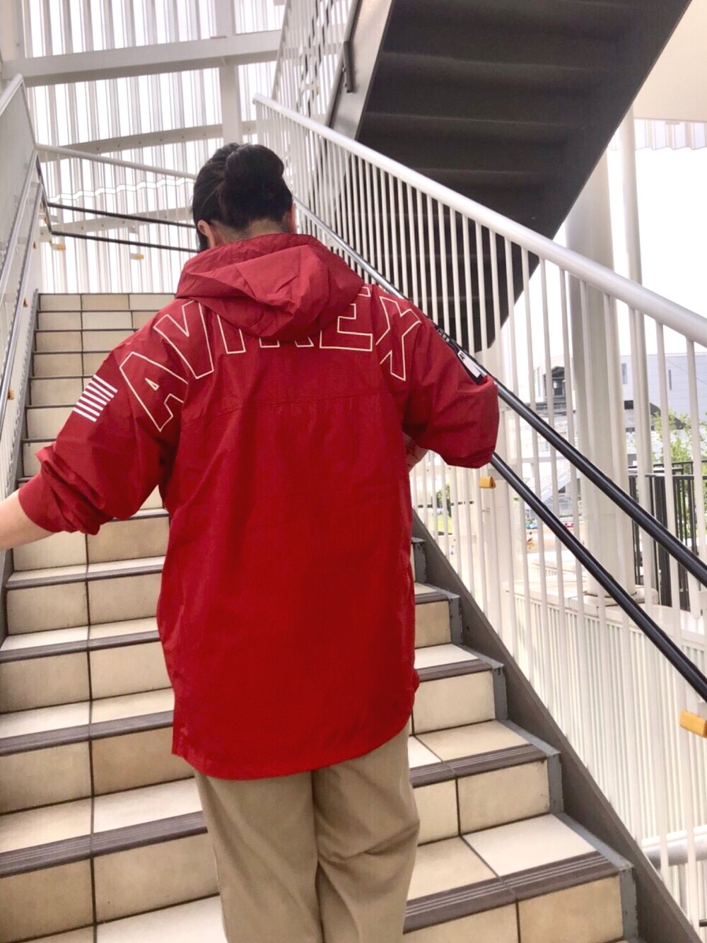 misia(AVIREX ルミネ立川店)｜AVIREXのマウンテンパーカーを使った 