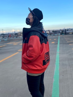 「NEWERA」｜「アイテム（ブルゾン）」を使った、misiaさん（レディース・165cm）の秋コーディネート