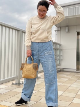 「カンガルーポケット」｜misiaさん（レディース・165cm）の冬コーディネート