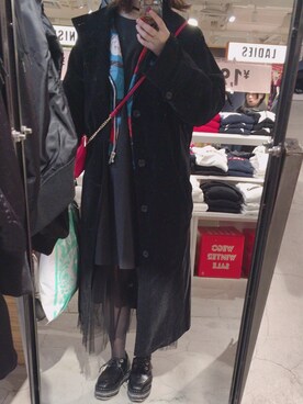 「I am I （アイアムアイ）のアイテム（ワンピース/ドレス）」を使った、airiさん（レディース・158cm）の冬コーディネート