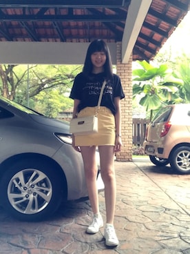「stansmith」｜Eva Chiamさん（レディース・166cm）の夏コーディネート