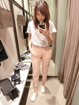 「fitting room」｜Eva Chiamさん（レディース・166cm）の春コーディネート