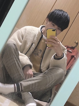 「激安コーデ」｜「アイテム（その他アウター）」を使った、べいそんさん（メンズ・178cm）の冬コーディネート