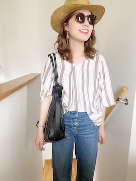 ayu.kさん（レディース・158cm）の夏コーディネート