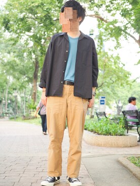 「海外」｜t o r u さん（メンズ・169cm）の秋コーディネート