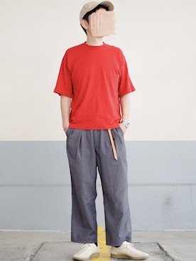 「海外」｜「アイテム（帽子）」を使った、t o r u さん（メンズ・169cm）の冬コーディネート
