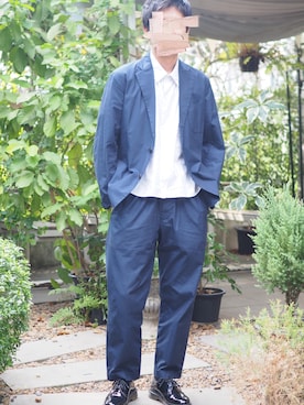 「海外」｜「アイテム（ジャケット/アウター）」を使った、t o r u さん（メンズ・169cm）の春コーディネート