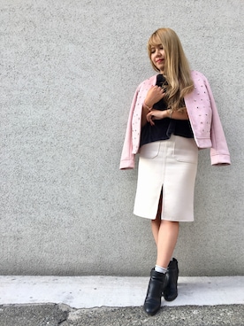ZARA スウェード ノーカラージャケット Sサイズ ピンク 195752-1.jpg?v=1736932206