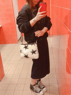 「ストリート服が好き」｜「アイテム（その他アウター）」を使った、MOGAさん（レディース・163cm）の秋コーディネート