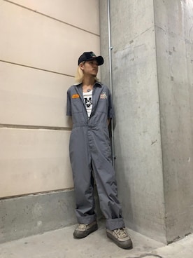 「HYSTERIC GLAMOUR（ヒステリックグラマー）のアイテム（オールインワン・サロペット）」を使った、taichiさん（メンズ・174cm）の春コーディネート