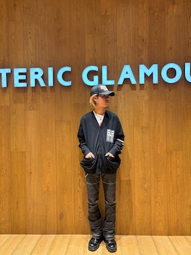 「HYSTERIC GLAMOUR（ヒステリックグラマー）のHYSTERIC LEAGUEジャカード カーディガン（カーディガン/ボレロ、ブラック系）」を使った、taichiさん（メンズ・174cm）の春コーディネート