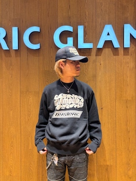 「HYSTERIC GLAMOUR（ヒステリックグラマー）のFIRE LOGO スウェット（スウェット、ブラック系）」を使った、taichiさん（メンズ・174cm）の春コーディネート