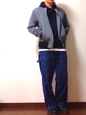 「POINTER（ポインター ）のアイテム（パンツ）」を使った、もつさん（メンズ・170cm）の春コーディネート