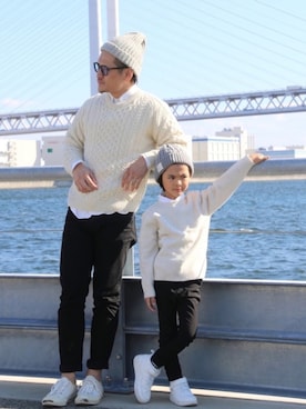 りくと&ひなさん（キッズ・120cm）の秋コーディネート