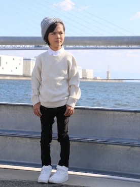 りくと&ひなさん（キッズ・120cm）の秋コーディネート