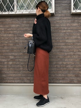 sanaさん（レディース・156cm）の冬コーディネート