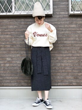 sanaさん(レディース・156cm)の冬コーディネート