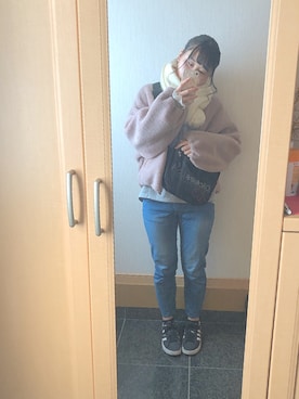 「アイテム（ブルゾン）」を使った、なのさん（レディース・162cm・10代）の冬コーディネート