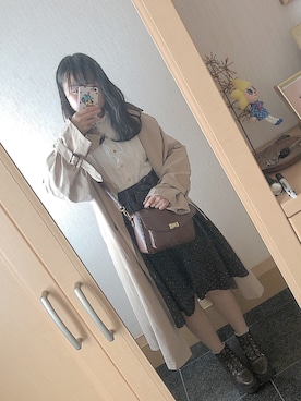「へザー」｜「アイテム（レッグウェア）」を使った、なのさん（レディース・162cm）の春コーディネート