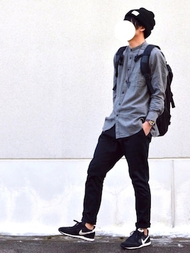 「unrelaxing（アンリラクシング）のアイテム（アクセサリー）」を使った、oguさん（メンズ・173cm）の冬コーディネート