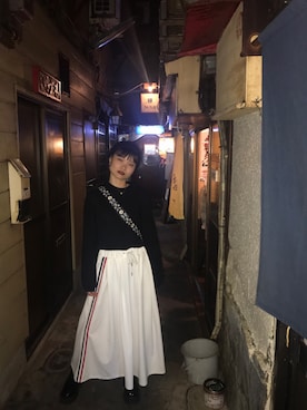「UNIF（ユニフ）のアイテム（ブーツ）」を使った、カホさん（レディース・156cm）の秋コーディネート