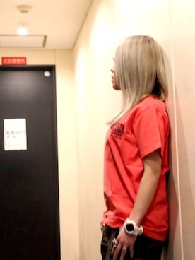 「AVIREX（アヴィレックス）のエンブロイダリー ティーシャツ 刺繍/ EMBROIDERED T-SHIRT（Tシャツ/カットソー）」を使った、minagawaさん（レディース・152cm）の夏コーディネート