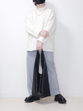 ネックレスを使った ハイネックニット のメンズ人気ファッションコーディネート Wear