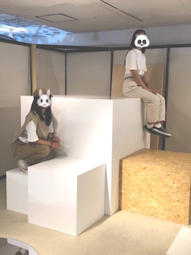 「色素薄い系」｜キャーロットふじはらさん（レディース・158cm）の秋コーディネート