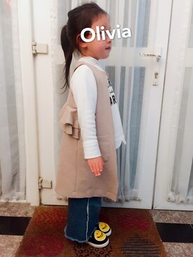 oliviaさん（キッズ・100cm）の春コーディネート