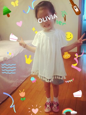 oliviaさん(キッズ・100cm)の夏コーディネート