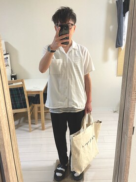 Agnes B アニエスベー のアイテム ベージュ系 を使ったメンズ人気ファッションコーディネート Wear