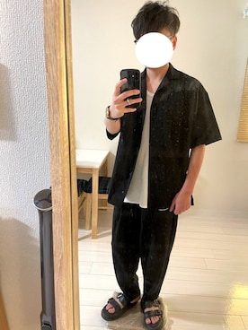 「NO WAY（ノーウェイ）のアイテム（パンツ）」を使った、むねりんさん（メンズ・165cm）の春コーディネート