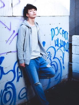 和地 蓮二さん(メンズ・177cm)の春コーディネート