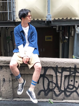 和地 蓮二さん(メンズ・178cm)の夏コーディネート