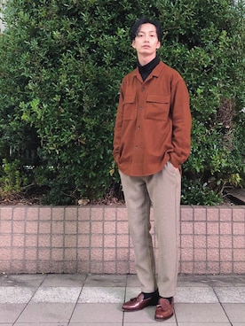 和地 蓮二さん（メンズ・177cm）の秋コーディネート