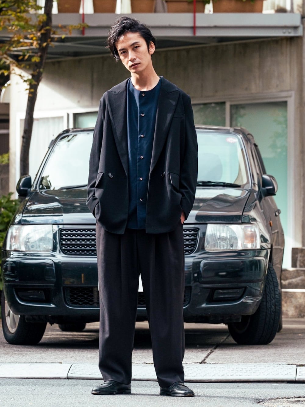 【4×4 21S/S】 ショートダブルジャケット　セットアップ　s 4×4 セットアップシリーズ 21S/S】 ショートダブルジャケットを