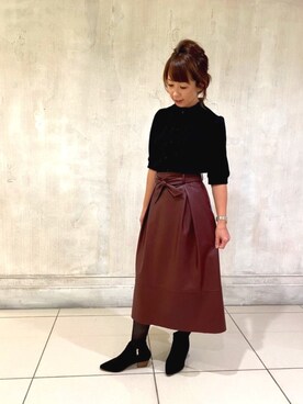 「ボルドー」｜pu06022015さん（レディース・160cm）の秋コーディネート