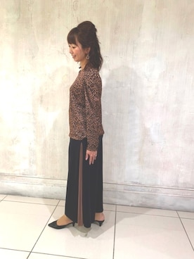 「アイテム（トップス、ブラウン系）」を使った、pu06022015さん（レディース・160cm）の秋コーディネート