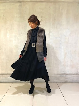 「ボウタイ」｜pu06022015さん（レディース・160cm）の秋コーディネート