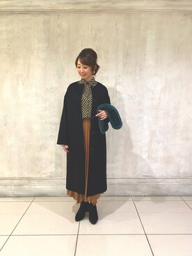 「NARACAMICIE（ナラカミーチェ）のアイテム（ダウンジャケット/コート）」を使った、pu06022015さん（レディース・160cm）の秋コーディネート