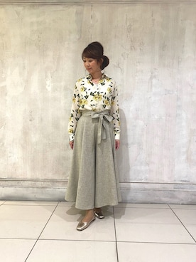 「NARACAMICIE（ナラカミーチェ）のアイテム（その他パンツ）」を使った、pu06022015さん（レディース・161cm）の春コーディネート