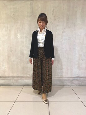 「ナラカミーチェ」｜「アイテム（ノーカラージャケット）」を使った、pu06022015さん（レディース・161cm）の春コーディネート